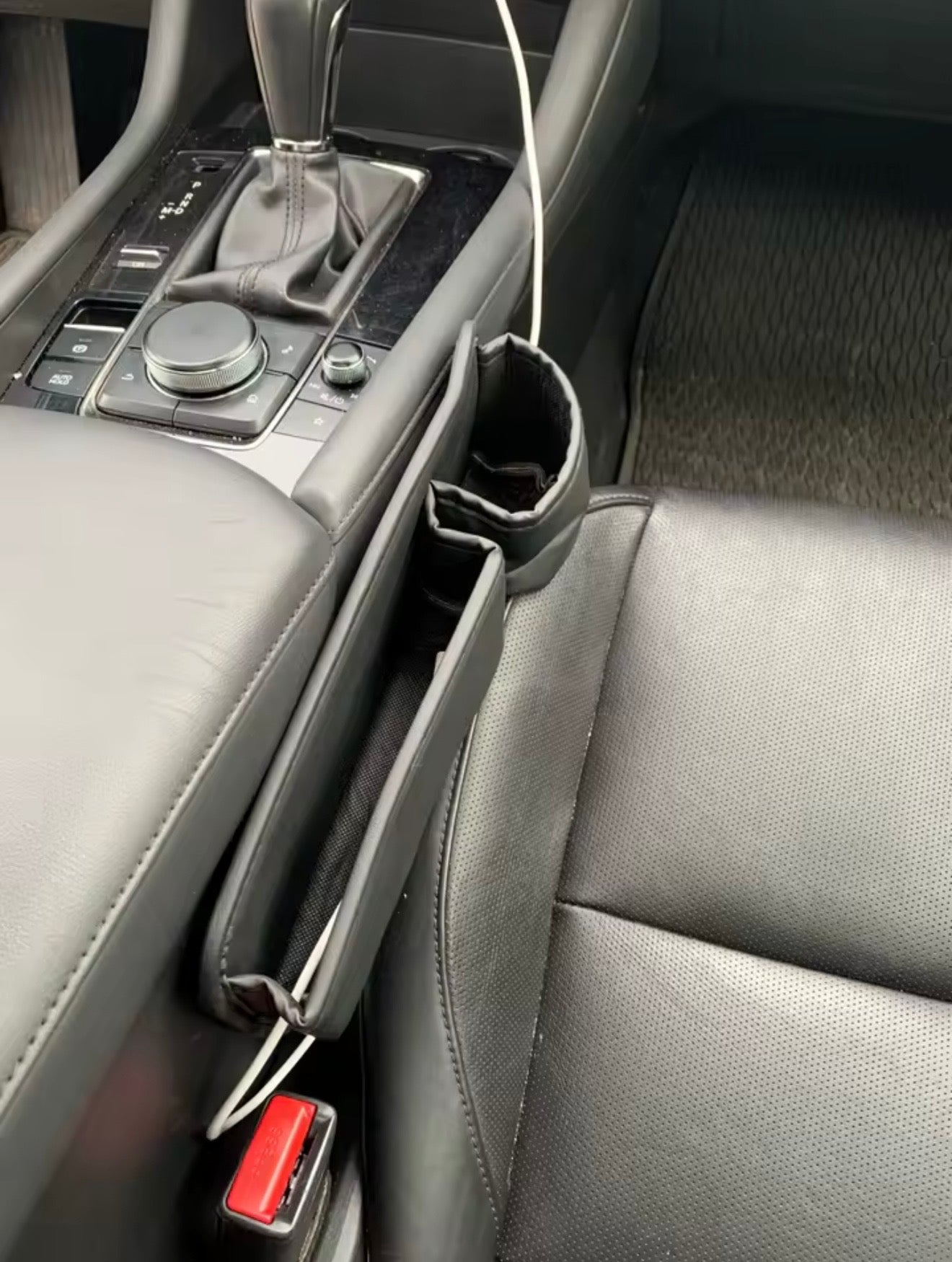 Car Seat Gap Organizer – Left & Right, Leather Storage Box
